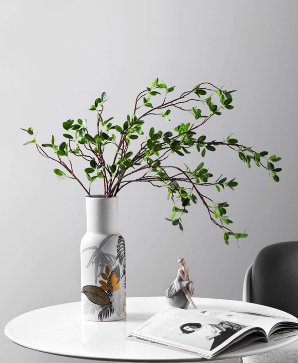 🌿 Artificial Leaf Branches - Real Touch Greenery Stems for DIY Arrangements, Centerpieces & Home Decor (en inglés)